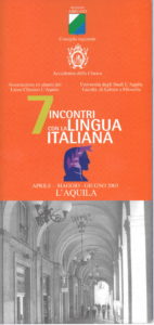 7 incontri con la lingua italiana