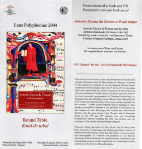 Presentazione del volume Antonio Zacara da Teramo e il suo tempo