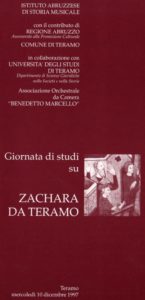 Giornata di studi su Zachara da Teramo