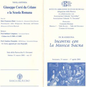 Giuseppe Corsi da Celano e la Scuola Romana