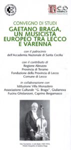 Gaetano Braga. Un musicista europeo tra Lecco e Varenna