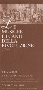 Le musiche e i canti della Rivoluzione. 1799